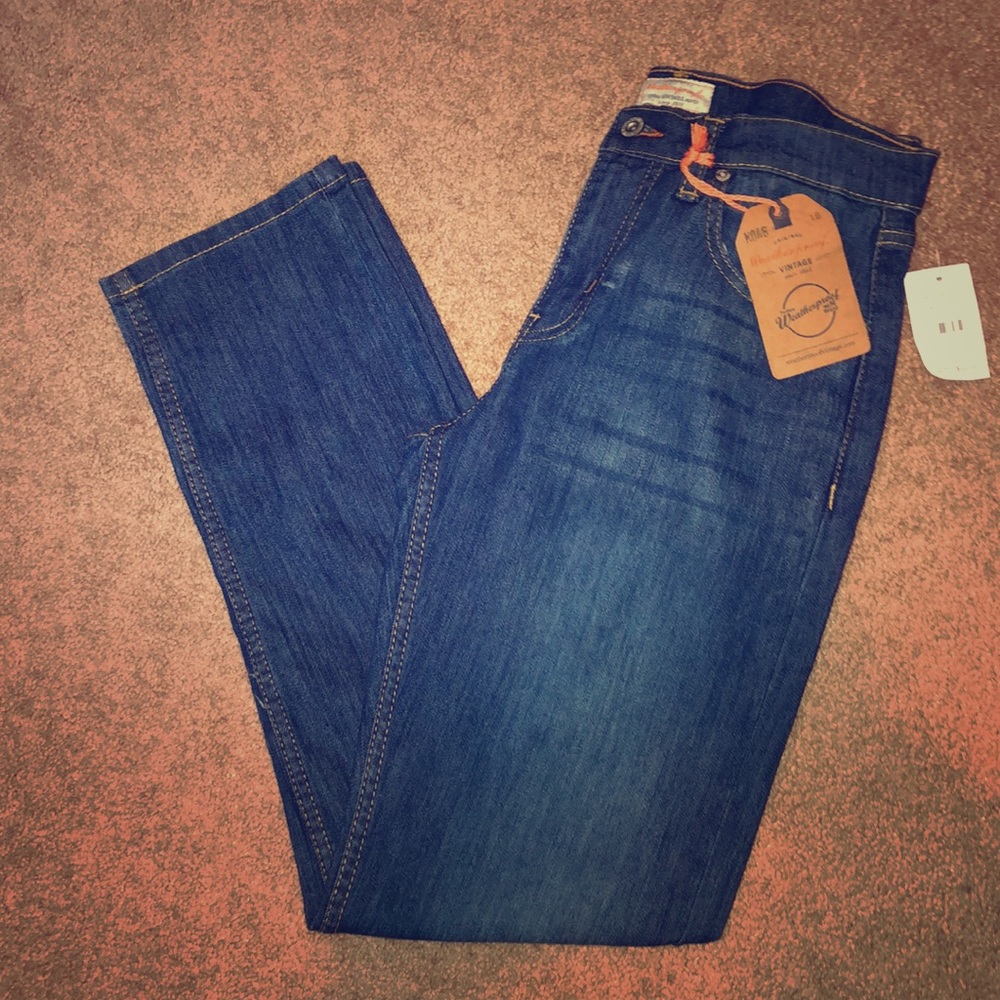 Vintage Straight Fit Blue Jean Size 14 Boys